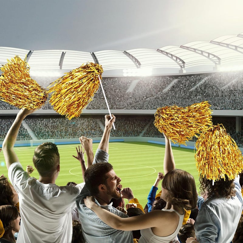 PullCrease 20 Pcs School Spirit Shakers Bulk, Cheerleader Pom Poms for Adults Sports Team Party Dance Football Basketball Volleyball Homecoming Fan Celebration Sporting Event - Image 4